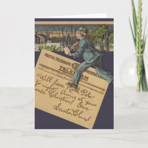 Vintager Weihnachtsbrief Feiertagskarte