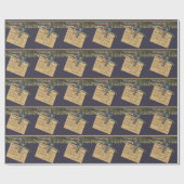 Vintager Weihnachtsbrief Geschenkpapier (Flach)