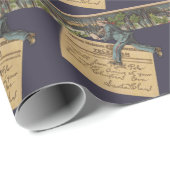 Vintager Weihnachtsbrief Geschenkpapier (Rolleneckpunkt)