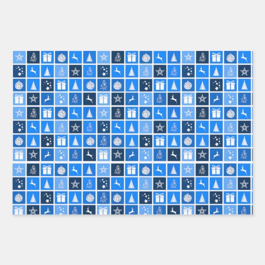 Vintager Weihnachtsbrief Geschenkpapier Set (Vorderseite 2)