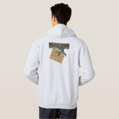 Vintager Weihnachtsbrief Hoodie (Schwarz voll)