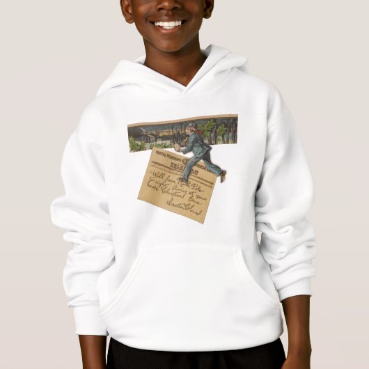 Vintager Weihnachtsbrief Hoodie (Vorderseite)