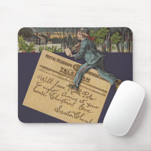 Vintager Weihnachtsbrief Mousepad (Mit Mouse)