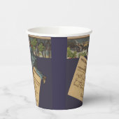 Vintager Weihnachtsbrief Pappbecher (Links)