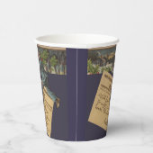 Vintager Weihnachtsbrief Pappbecher (Rechts)