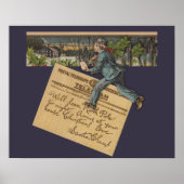 Vintager Weihnachtsbrief Poster (Vorne)