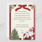 Vintager Weihnachtsbrief - Rhymne Einladung (Vorderseite)