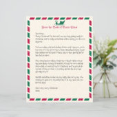 Vintager Weihnachtsbrief von Santa (Stehend Vorderseite)