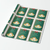 Vintager Weihnachtsbrunnen Urlaub Geschenkpapier (Ungerollt)