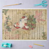 Vintager Weihnachtsdekouver Seidenpapier (Basteln)