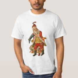 Vintager Weihnachtsdruck T-Shirt