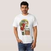 Vintager Weihnachtsdruck T-Shirt (Vorne ganz)