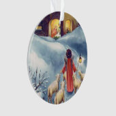 Vintager Weihnachtsengels-SchäferNativity Ornament (Vorderseite)