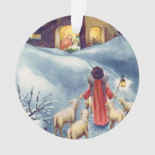 Vintager Weihnachtsengels-SchäferNativity Ornament