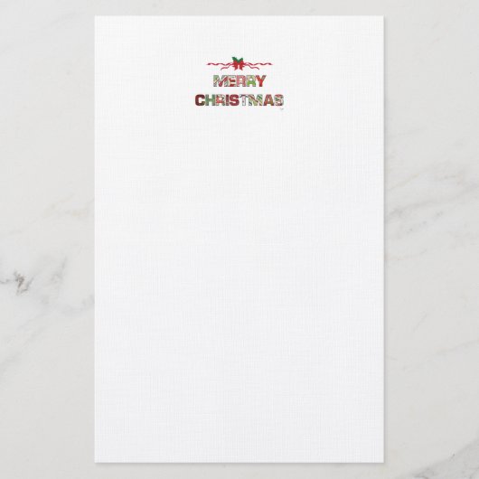 Vintager Weihnachtsfeiertag Briefpapier (Vorderseite)