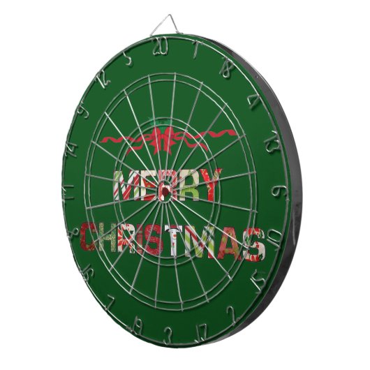 Vintager Weihnachtsfeiertag Dartscheibe (Vorderseite rechts)