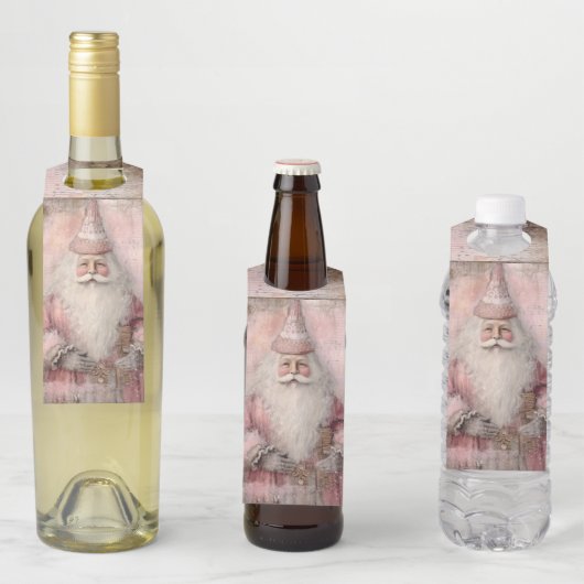 Vintager Weihnachtsfeiertag Flaschenanhänger (Beispiel)