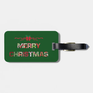 Vintager Weihnachtsfeiertag Gepäckanhänger