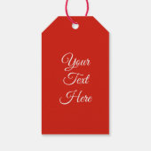 Vintager Weihnachtsfeiertag Geschenkanhänger (Rückseite)