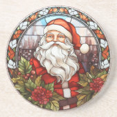 Vintager Weihnachtsfeiertag Getränkeuntersetzer (Vorne)