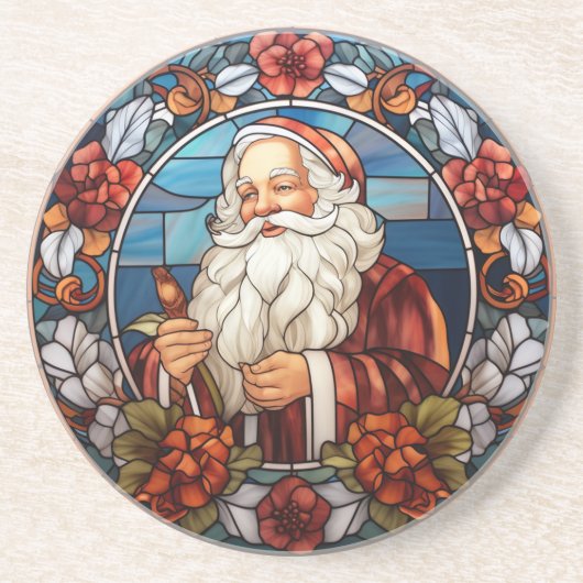 Vintager Weihnachtsfeiertag - Imitate Getränkeuntersetzer (Vorne)