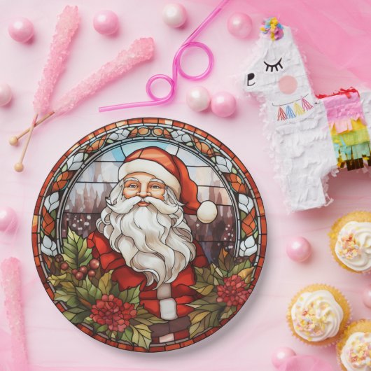 Vintager Weihnachtsfeiertag - Imitate Pappteller (Party)