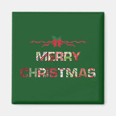 Vintager Weihnachtsfeiertag Magnet (Vorne)