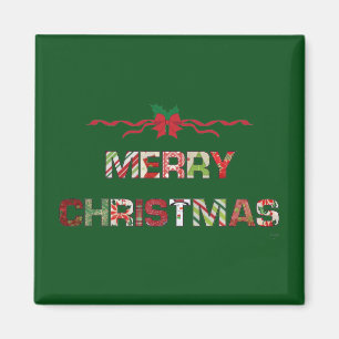 Vintager Weihnachtsfeiertag Magnet