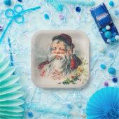 Vintager Weihnachtsfeiertag Pappteller (Party)