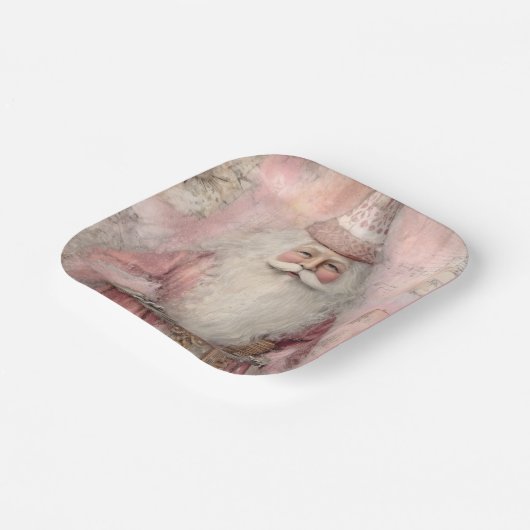 Vintager Weihnachtsfeiertag Pappteller (Gewinkelt)