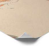 Vintager Weihnachtsfeiertag Poster (Ecke)