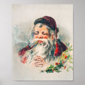 Vintager Weihnachtsfeiertag Poster (Vorne)