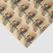 Vintager Weihnachtsfeiertag scherzt Partygewebe Seidenpapier (Ausschnitt)