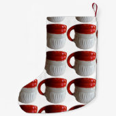 Vintager Weihnachtsfest Strumpf (Augen offen) Kleiner Weihnachtsstrumpf (Rückseite)