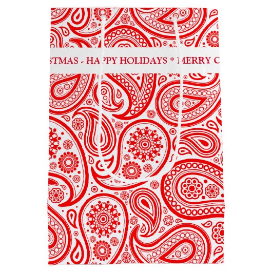 Vintager Weihnachtsgebäck Mittlere Geschenktüte (Rückseite)