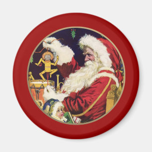 Vintager Weihnachtsgeschenk-Magnet Magnet