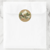 Vintager Weihnachtsgeschenk Runder Aufkleber (Tasche)