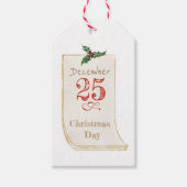 Vintager Weihnachtsgeschenk-Tag Geschenkanhänger (Vorderseite)