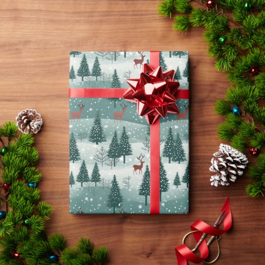 Vintager Weihnachtsgeschenkwrap Geschenkpapier (Feiertagsgeschenk)