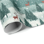 Vintager Weihnachtsgeschenkwrap Geschenkpapier (Rolleneckpunkt)