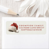 Vintager Weihnachtshut Rücksendeadresse (Insitu)