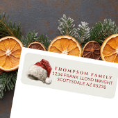 Vintager Weihnachtshut Rücksendeadresse