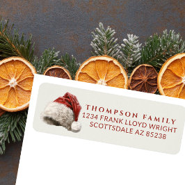 Vintager Weihnachtshut Rücksendeadresse