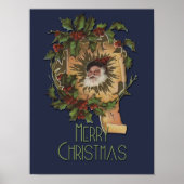 Vintager Weihnachtsjolly Poster (Vorne)