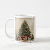 Vintager Weihnachtskaffee Tasse (Links)