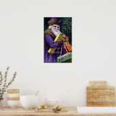 Vintager Weihnachtskalender Poster (Küche)
