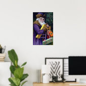 Vintager Weihnachtskalender Poster (Heimbüro)