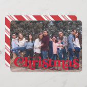 Vintager Weihnachtskartenstreifen Ankündigung (Vorne/Hinten)