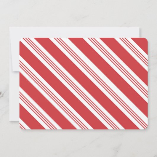 Vintager Weihnachtskartenstreifen Ankündigung (Rückseite)