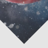 Vintager Weihnachtsklassiker im Schneewald Seidenpapier (Ausschnitt)